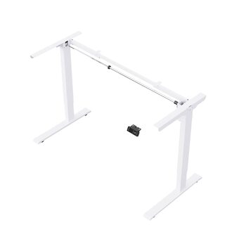 Стіл з електричним регулюванням висоти, функцією пам&39яті, регульованим захистом від зіткнень та плавним пуском/зупинкою для використання вдома (білий) White Max 1, 1
