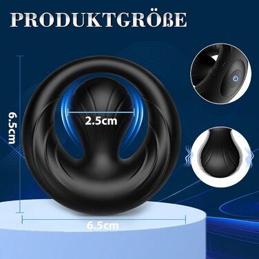 Вібраційне кільце для пеніса, секс-іграшка для чоловіків Extreme - силіконові кільця для пеніса з регульованими намистинами на 360, секс-іграшка для чоловіків Solo, кільця для яєчок з 10 режимами вібрації, еротична секс-іграшка для пар