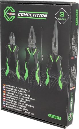Набір плоскогубців COMPETITION 512.0310, 3 шт. (Розроблено KS TOOLS)