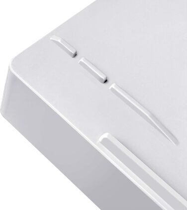 Лоток для листів Acrimet, що штабелюється, формату A4, одинарний пластиковий лоток для документів із фронтальним завантаженням для офісу (білий) ()