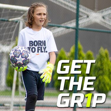 Воротарські рукавички GRIPMODE Venom Junior 2.0 для дітей - Воротарські рукавички з великою ловною поверхнею - Футбольні воротарські рукавички з 3-міліметровим латексом Griptec для додаткового зчеплення - Розмір 4-6