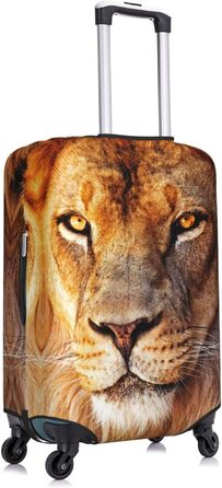 Чохол для валізи Cool Lion, міцний захист багажу, підходить для валіз розміром 45.7-81.3 см, Чорний, Великий