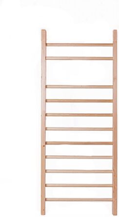 Шведська стінка з бука для фізіотерапії, гімнастики та фітнесу - підходить для використання вдома, в спортзалах, клініках, школах або фітнес-центрах - 195 x 80 см Натуральний колір