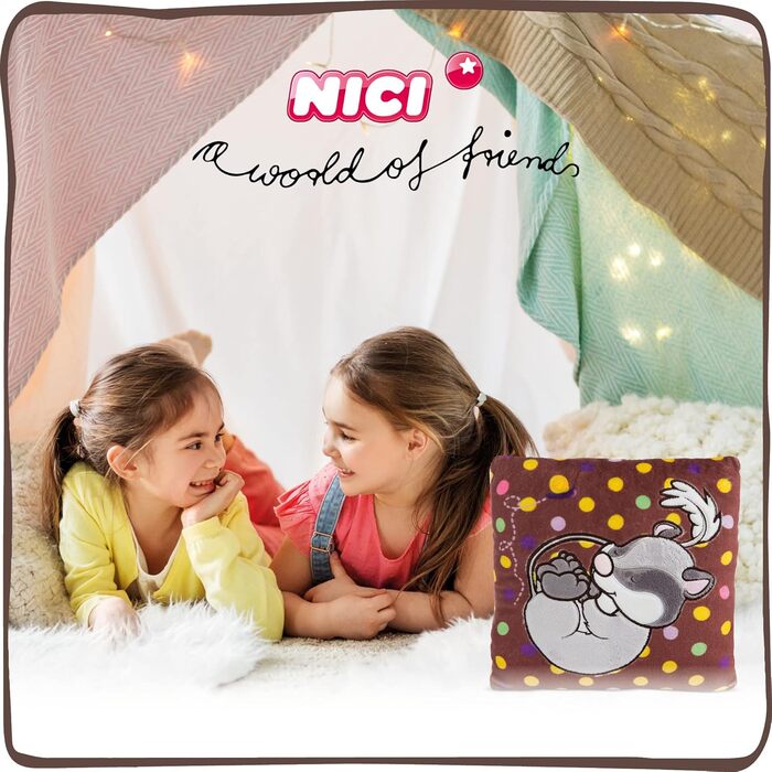 М'яка подушка сонька - Екологічно чиста м'яка подушка для дівчаток, хлопчиків та немовлят - Пухнаста м'яка подушка, 25 x 25 см - 4