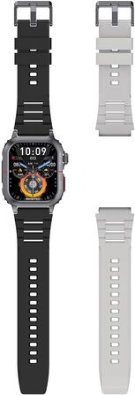 Фітнес-трекер Newgen Medicals Розумний фітнес-годинник з ЕКГ, відображенням серцевого ритму та артеріального тиску (годинник з ЕКГ, розумний годинник з вимірюванням ЕКГ, сумісний з Apple Watch)