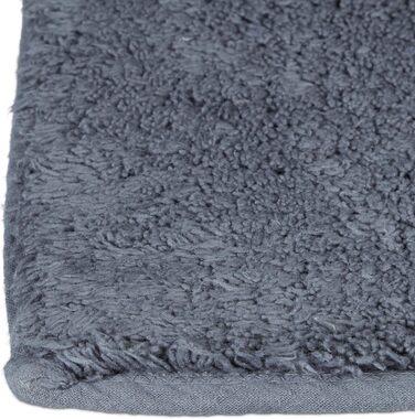 Килимок для ванної Relaxdays 80 x 150 см, килимок для ванної, що миється, підходить для підлоги з підігрівом, сірий, прямокутний 80 x 150 см (прямокутний)