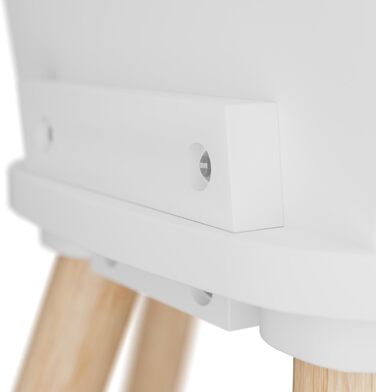 Дитячий комплект меблів Relaxdays, 3 предмети, дитячий стіл з 2 стільцями, для дівчаток та хлопчиків, зона відпочинку для дитячої кімнати, білий/натуральний