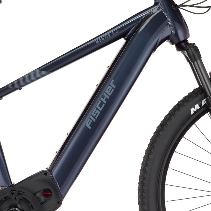 Електричний велосипед Fischer E-Bike MTB Montis 8.0i Ultimate для чоловіків та жінок, розмір рами 43, двигун із середнім приводом 90 Нм, акумулятор 36 В 43 см - 711 Втгод
