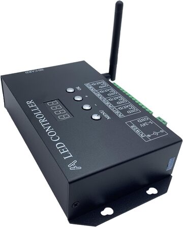 Піксельний контролер TOPXCDZ H807SB WIFI 4ch artnet/dmx to spi LED з SD картою для WS2811 WS2812B WS2815 WS2813 APA102