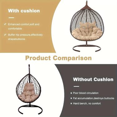 Великий комплект плюшевих подушок для гамака на 2 особи з підголівником максимальний комфорт для відпочинку в приміщенні та на свіжому повітрі в саду та на терасі міцний, водовідштовхувальний та легкий у догляді. Білий/Розкішний сад