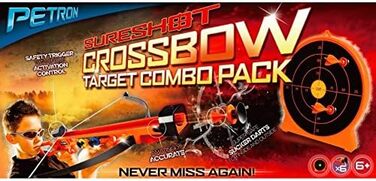 Дитячий арбалет Petron SURESHOT Combo Pack з мішенню, помаранчевий/чорний (1 комплект)