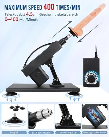 Секс-машина iKenmu для жінок, автоматична з фалоімітатором, регульована інтенсивність, присоска