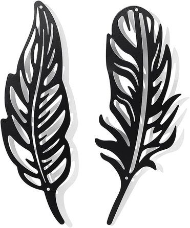 Чорна підвісна стіна Сучасне оздоблення стін Силует настінного мистецтва Металеві картини для дому Спальня Передпокій Вітальня Ван