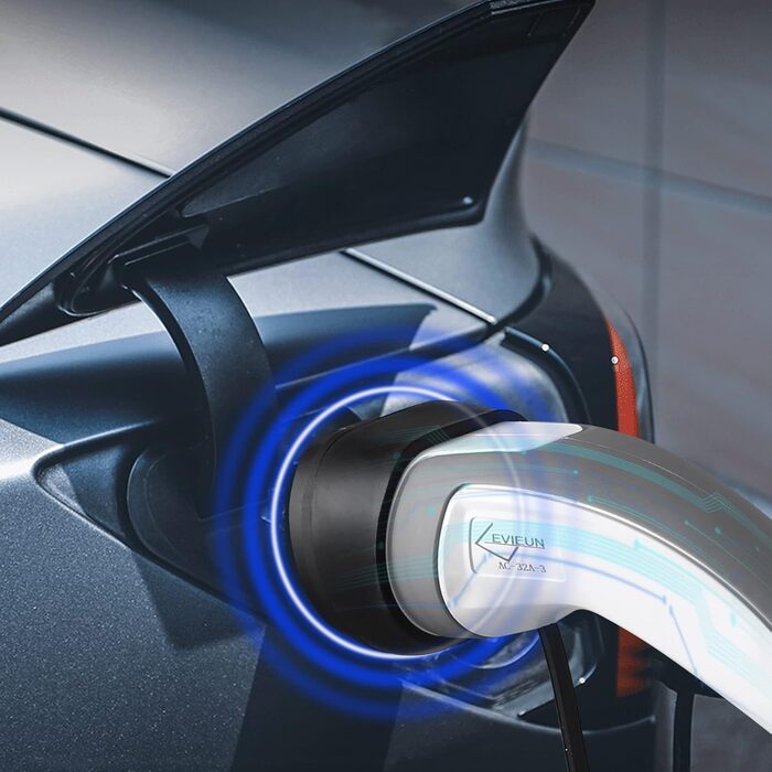 Зарядний кабель EVIEUN тип 2 22кВт 32А для гібридних та електромобілів 3 фази 3-метровий зарядний кабель типу 2, зарядний кабель е