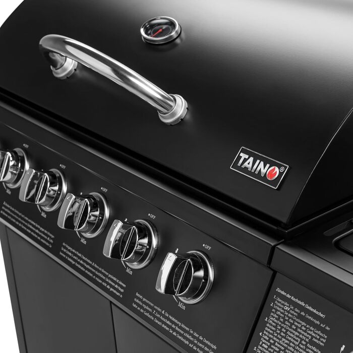 Гриль газовий TAINO BASIC 61 з бічним пальником та візком з нержавіючої сталі