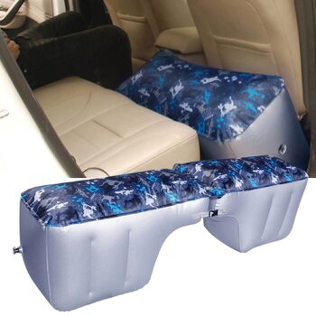 Надувний матрац для автомобіля - Автомобільний надувний матрац для подорожей на задньому сидінні, надувний матрац, портативний автомобільний матрац, кемпінговий надувний диван із пряжками, автомобільні аксесуари
