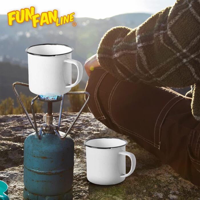 Набір емальованих чашок об&39ємом 350 мл для кави/чаю/гарячих/холодних напоїв, ретро/вінтажний дизайн, ідеально підходять для кемпінгу, пікніків або подорожей. Легкі, портативні та багаторазові (білий із зеленим, набір з 4 шт. ). Білий із зеленим, набір з