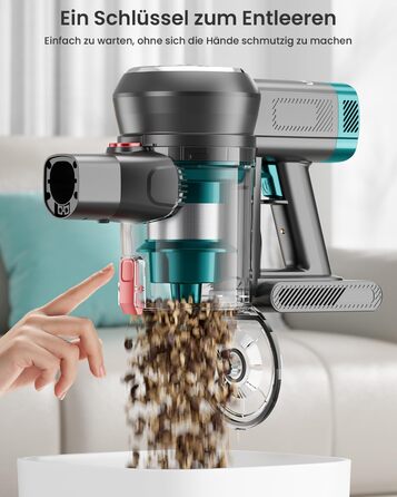 Акумуляторний пилосос, акумуляторний пилосос 550 Вт/45 тис. Па, час роботи 60 хв, самонесуча конструкція, акумуляторний пилосос з