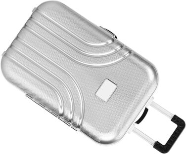 Мила міні-валіза SUNGOOYUE з пластику, рожево-срібляста, для подорожей та іграшок