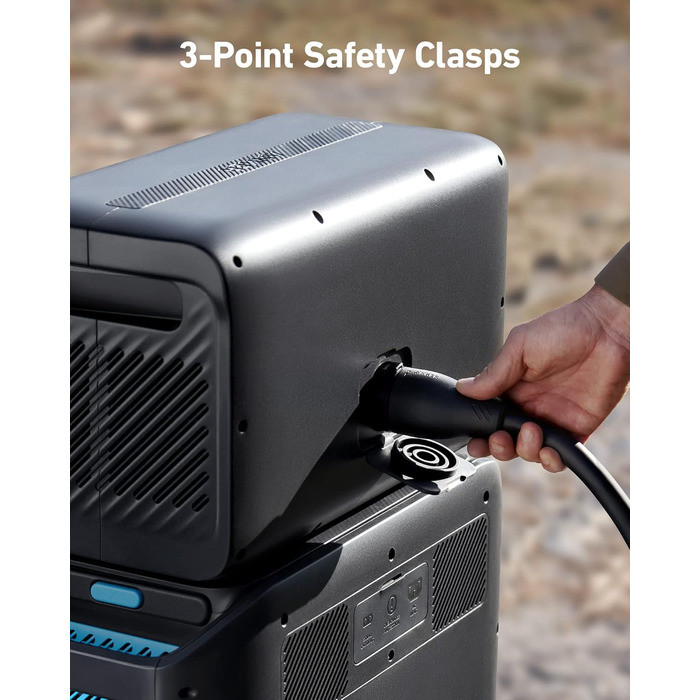 Розширювальний акумулятор для портативної електростанції Anker Powerhouse 760 (2048 Втгод), 6 акумуляторів LiFePO4 з довшим терміном служби, додатковий акумулятор ємністю 2048 Втгод для GaNPrim Powerhouse 767