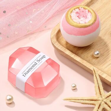 Подарунки для жінок, набір для спа-салону Rose з 11 предметів Ідея подарунка для жінок, подарунковий набір для оздоровлення для дівчини, дня народження, Різдва, Дня матері, мами, найкращої подруги, сестри. Рожевий