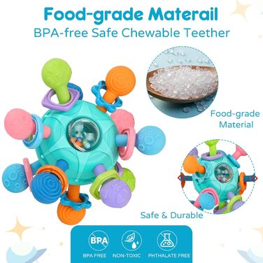 Дитяча іграшка 6 місяців м&39яч для малюків, сенсорна дитяча іграшка від 0-6 місяців брязкальце дитяча іграшка від 0 3 6 9 місяців