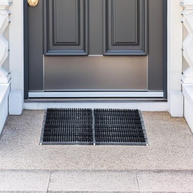 Килимок для щітки, скребок для взуття, килимок для дверей, килимок для входу, килимок для ніг, приблизно 60 x 40 см