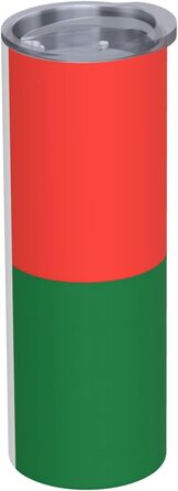 Кухоль з прямою трубочкою, дизайн Прапор Мадагаскару, дорожній кухоль з принтом, підходить для кемпінгу, офісу та дому, 590 мл