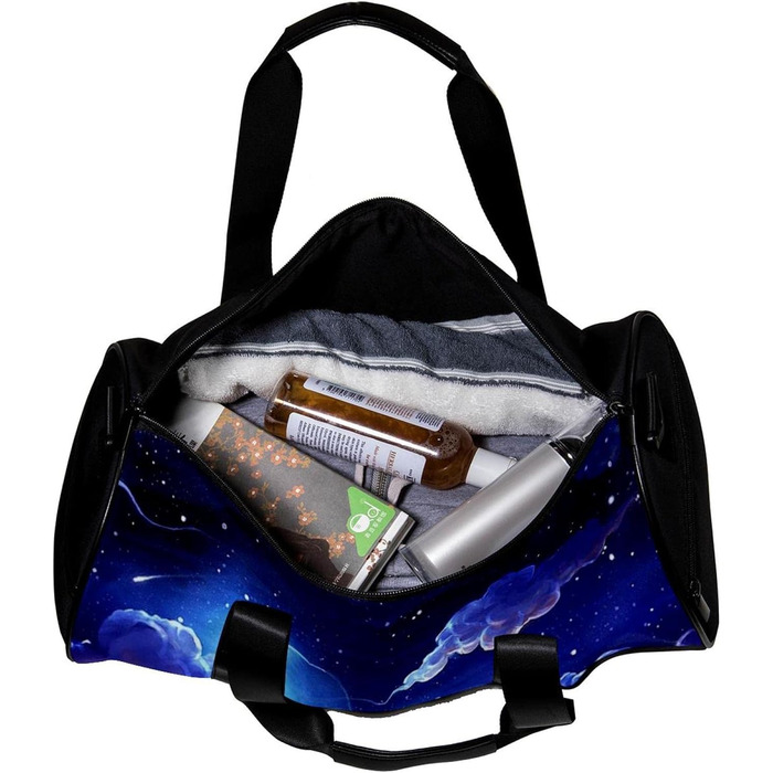 Спортивна сумка, компактна дорожня сумка, сумка для шопінгу та йоги з принтом Нічне небо, сумка для фітнесу на відкритому повітрі, ручна поклажа
