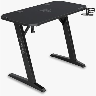 Ігровий стіл Nomad Classic, 120 x 60 см, МДФ / сталь / вуглецеве волокно, чорний