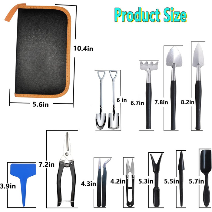 Набір інструментів для бонсай та сукулентів, 30 предметів комплект для початківців, включаючи килимок для пересадки, чохол з PU-шкіри та секатор для бонсай. Ідеальний подарунок для жінок та любителів рослин.