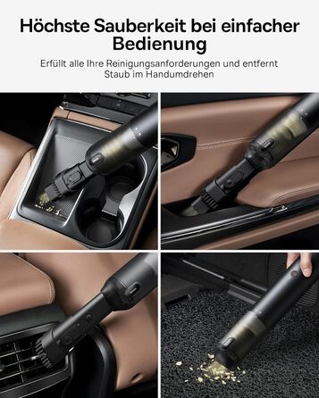 Ручний пилосос Baseus A3 Lite акумуляторний автомобільний пилосос, автомобільний пилосос 12000pa з швидкою зарядкою USB-C, автомоб