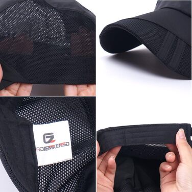 Бейсболка iBasingo Жіноча чоловіча кепка для бігу Унісекс Поліестер Бавовняний капелюх для тата Ультралегка швидковисихаюча шапка