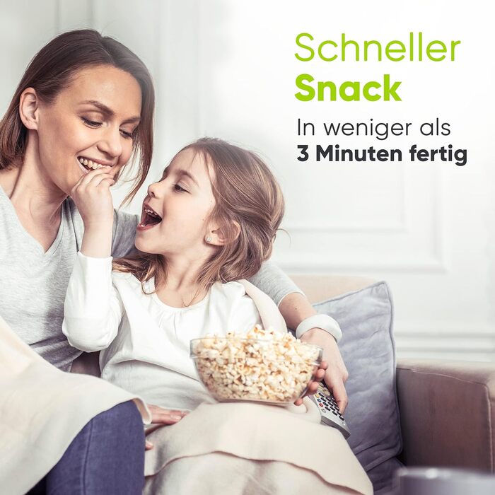 Машина для приготування попкорну з гарячим повітрям без жиру та олії - Ретро кухонний гаджет для поп-корну з цукром, сіллю - Прохолодний торговий автомат для закусок (білий)