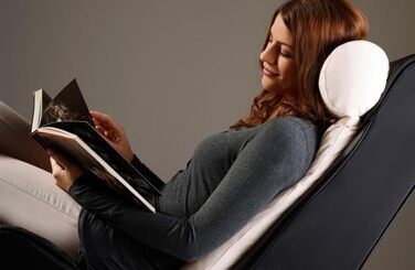 Подушка для читання Hefel, поліестер, біла, 40 x 80 x 10 см 40x80x10 см Bianco