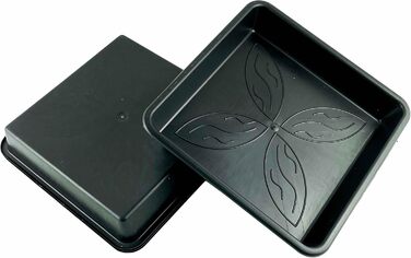 Блюдець 25,1 x 25,1 см з квітковим візерунком, квадратні, візерунок &quotКвітковий сад&quot, 10 шт., 10