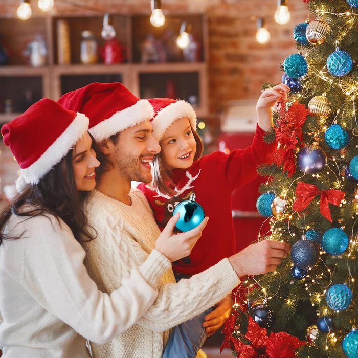 Різдвяні кульки набір із 100 шт бірюзовий Relaxdays