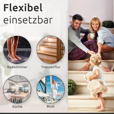 Елементні протиковзкі килимки для сходів, прозорі, для дерева, плитки, каменю та інших гладких підлог, захист від ковзання для сходів, самоклеючі, 60x10 см, 16-