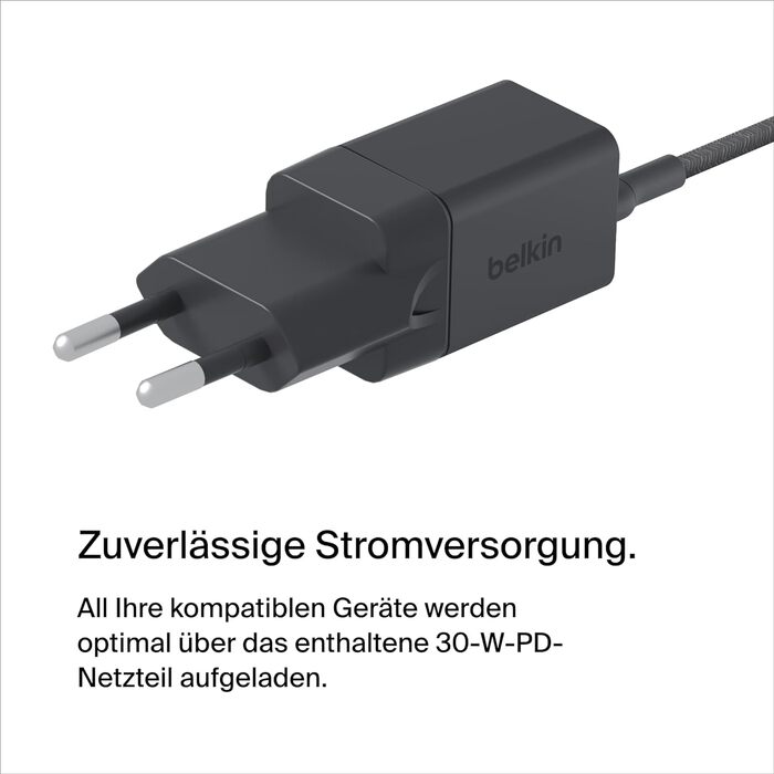 Бездротова зарядна станція Belkin BoostCharge Pro 2-в-1 з MagSafe (15 Вт), зарядний пристрій MagSafe, сумісний з iPhone серій 16,