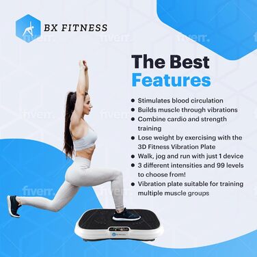 Віброплита Fitness 3D White