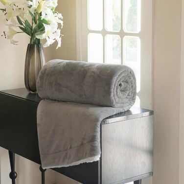 Флісова ковдра Good Nite 150x200 см сіра флісова ковдра, плед, шерпа, ковдра для дивана, тепла зимова м&39яка (сіра, 150x200 см) сіра 150x200 см