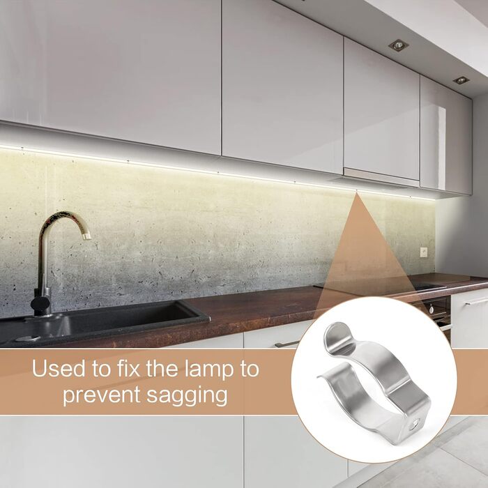 Тримач для люмінесцентної трубки Dasyusuo T8 30 шт. Кронштейн для люмінесцентної трубки Тримач для світлової трубки Затискачі для люмінесцентної трубки U Тримач для затискачів