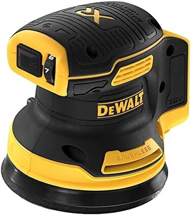 Вольтова акумуляторна орбітальна шліфувальна машина Dewalt DCW210NT (шліфувальний папір 125 мм, безщітковий двигун, регулювання шв