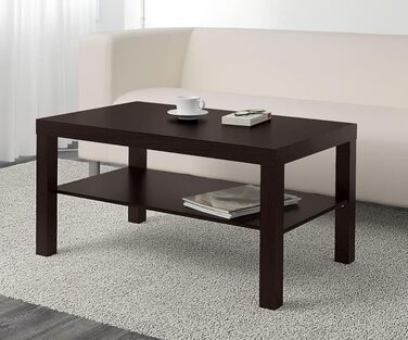 Журнальний столик IKEA Lack чорно-коричневого кольору (90x55 см) 90x55x45 см Коричневий