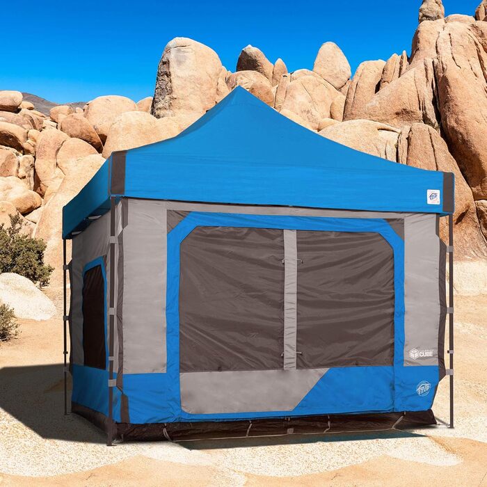Намет EZ UP Camping Cube 6.4, колір Royal Blue, для кемпінгу