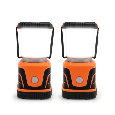 Світлодіодний ліхтар для кемпінгу, суперяскравий 1500 люмен, 4 режими освітлення, прожектор з регульованою яскравістю, аварійний ліхтар на батарейках, підходить для нічних походів, освітлення наметів, надзвичайних ситуацій, відключення електроенергії, 2 ш