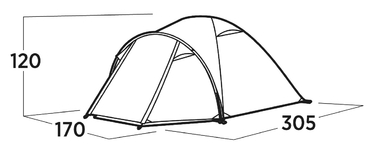 Намет тримісний Easy Camp Setesdal 3 (120477)