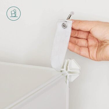 Кубова система полиць, Дитяча шафа для зберігання, Шафа з дверима, Пластикова полиця для взуття, Модульна полиця, Багатоцільова, Взуття, Іграшки, 123 x 31 x 123 см, Білий LPC906W01, 16-