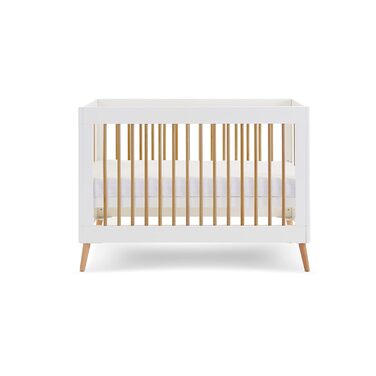 Дитяче ліжко Maya Mini з сосни, натуральне з білим, односпальне