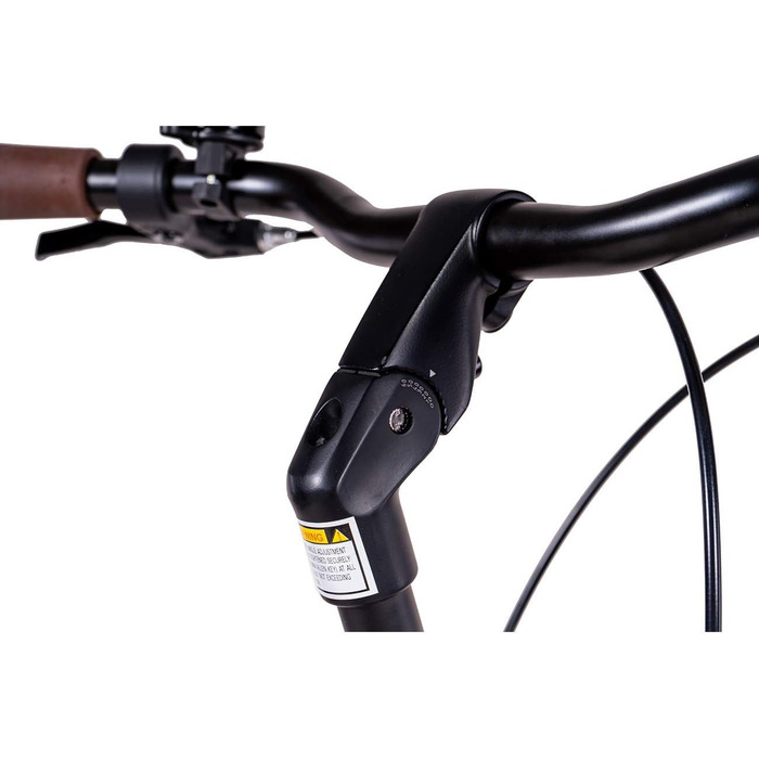 Жіночий міський велосипед Airtracks 28 дюймів Citybike LS CI.2820W Shimano Nexus 7-швидкісна втулка з динамо - матово-чорний. Розміри рами 45 см 50 см - Модель 2026 50 см (для зросту 165-180 см)